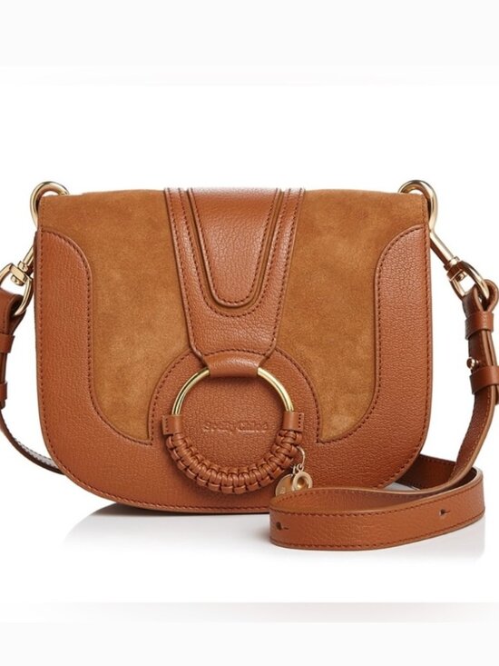 See By Chloe Handbags - See By Chloe Hanna Tan and Brown Leather crossbody bag